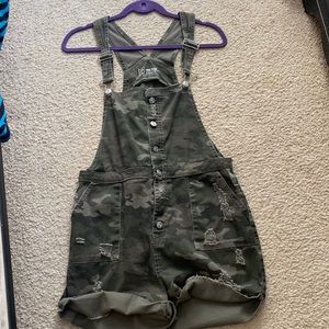 Army green overalls